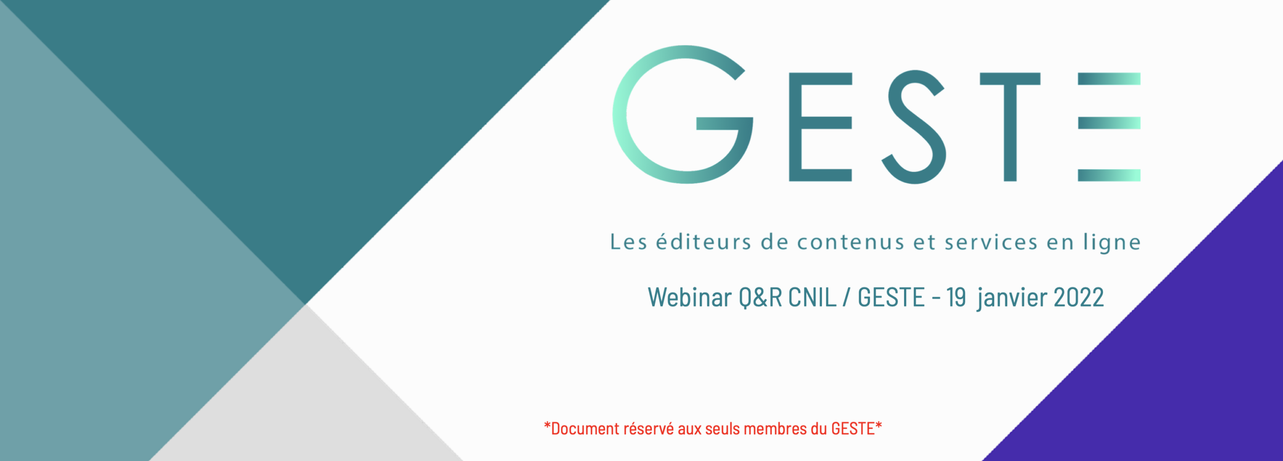 Session Q&R CNIL/GESTE
